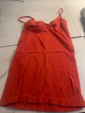 Marciano Vibrant Coral Red Knit Tank